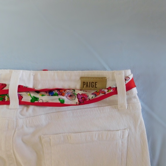 White Paige Skyline Ankle Peg Distressed Jeans - Picture 4 of 5